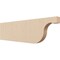 Ekena Millwork 2in. W x 8in. H x 28in. L Del Monte Woodgrain TimberThane Rafter Tail, Primed Tan RFTUR02X08X28DELRCPR - alternate 1